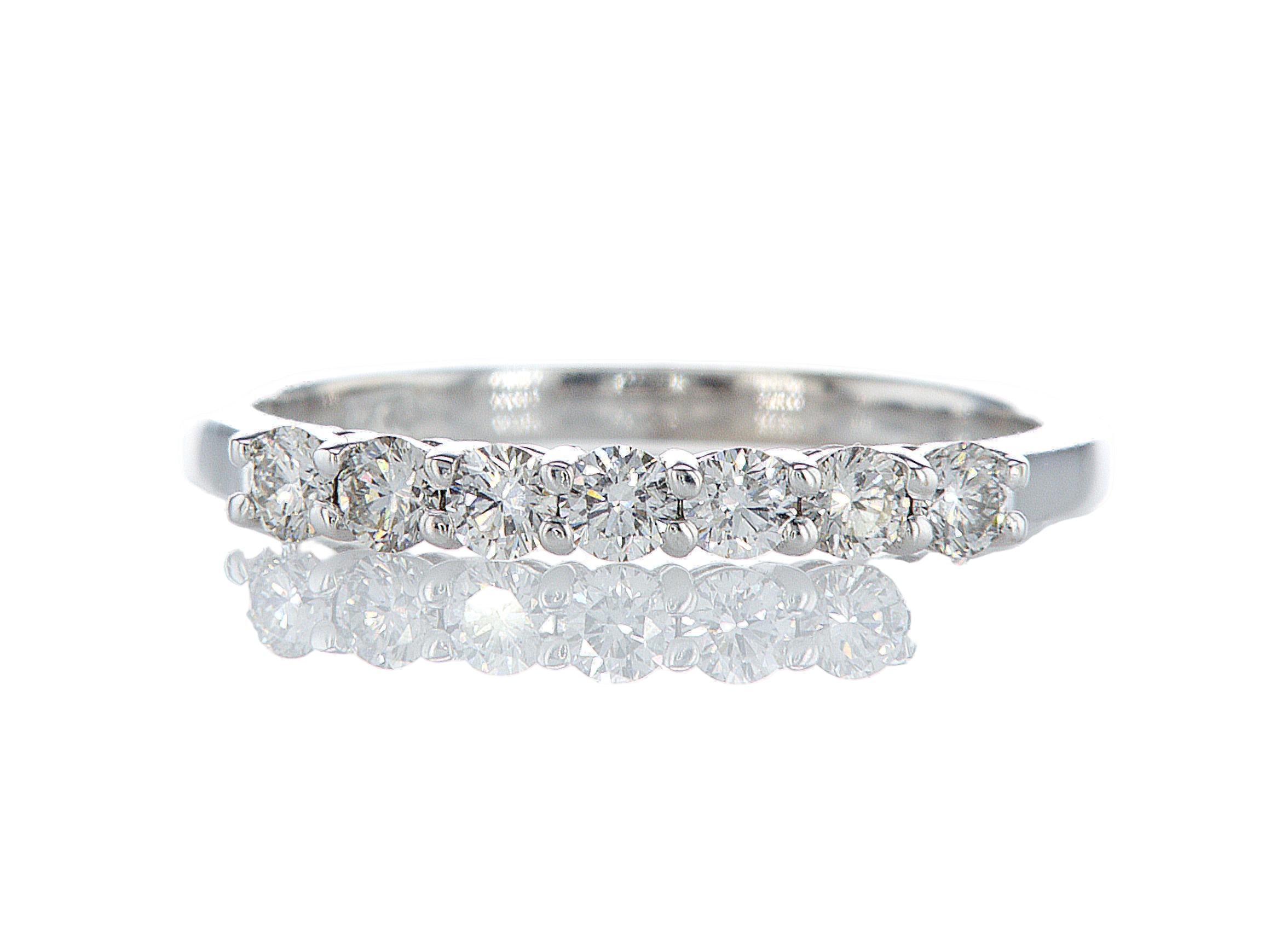 טבעת חצי איטרניטי 0.45 קראט