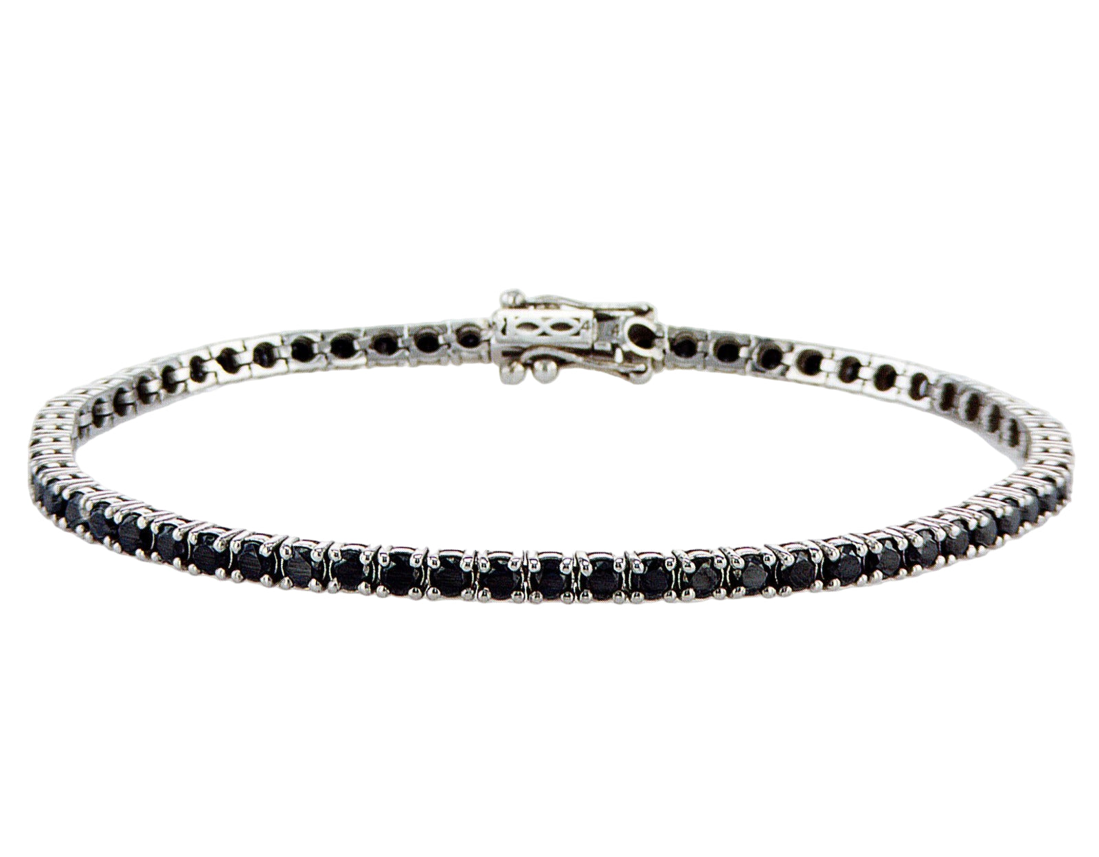 צמיד טניס יהלומים שחורים 4 קראט