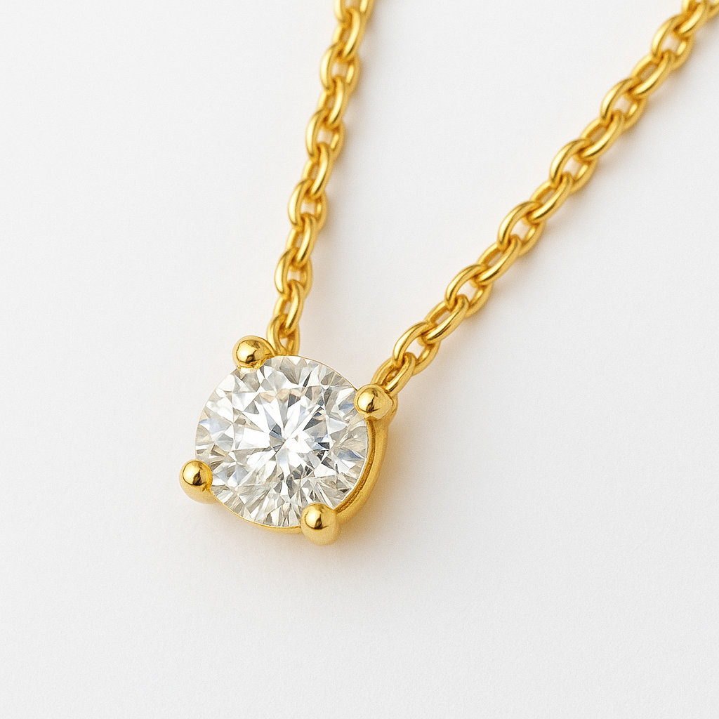 תליון סוליטר מרחף 0.50 קראט