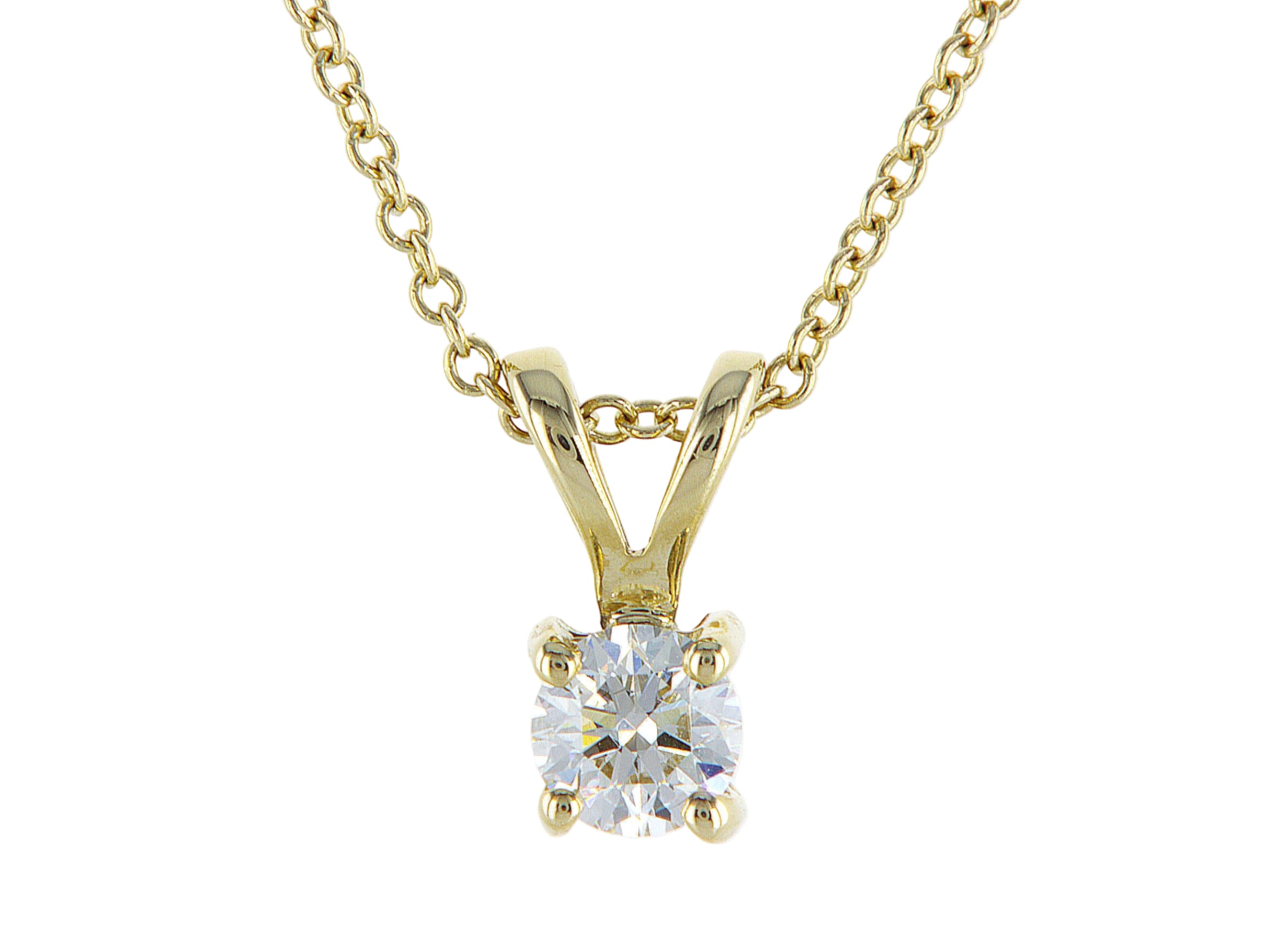 שרשרת סוליטר עגול 0.50 קראט